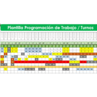Plantilla programación de trabajo