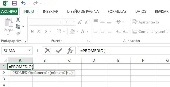 Fórmulas y funciones de Excel