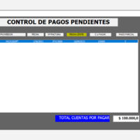Modulo de control de pagos