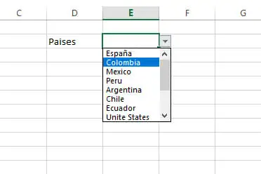 Que es una lista desplegable en Excel