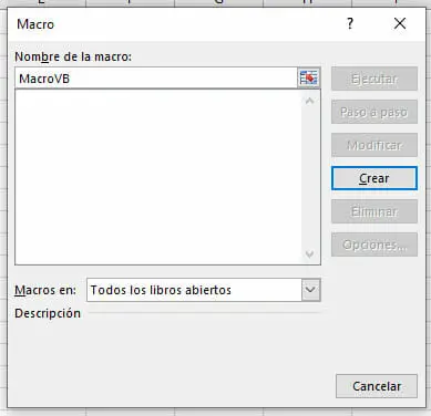 Crear Macros con el editor de Visual Basic - Paso 2