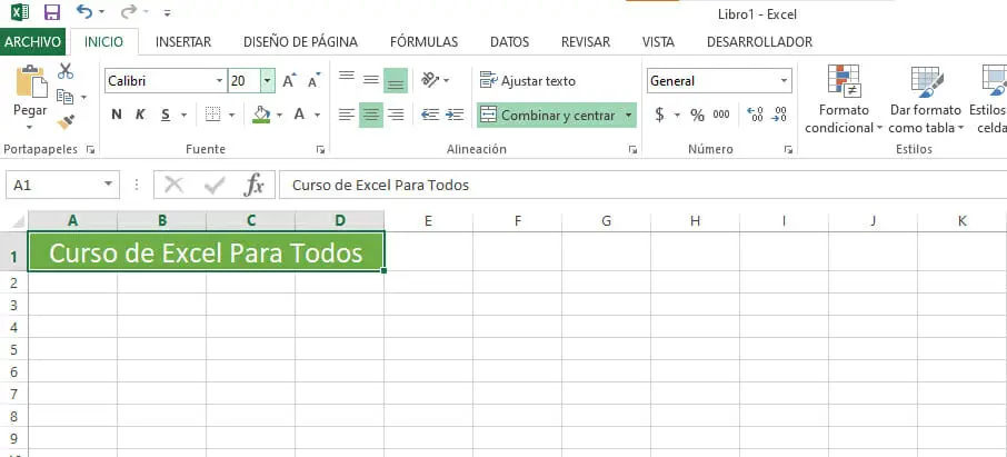 Ejemplo de formato para grabar Macros en Excel