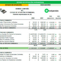 Plantilla Balance General en Excel