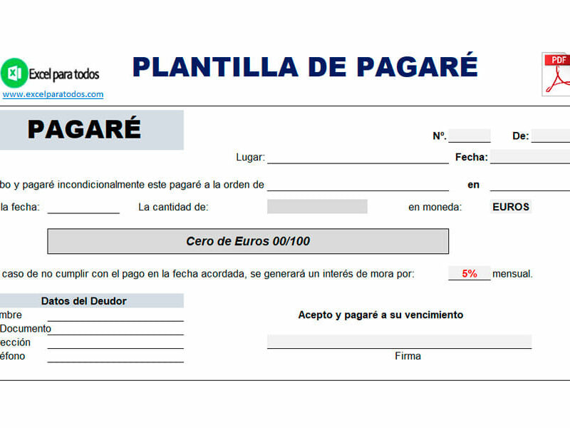 Pagare Formato