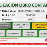 Aplicación registro contable y libro mayor