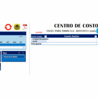 Centro de costos de la plantilla contable