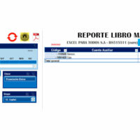 Reporte libro mayor de contabilidad