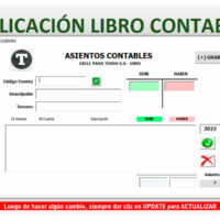 Registro contable crear asiento contable