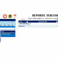 Reporte de terceros de la plantilla contable