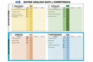 Plantilla DAFO en Excel