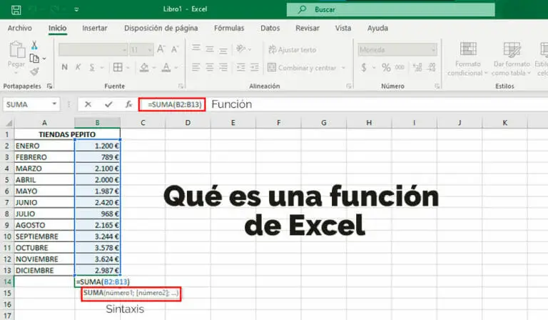 Aprende qué es una función en Excel