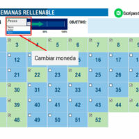 Plantilla de ahorro en Excel