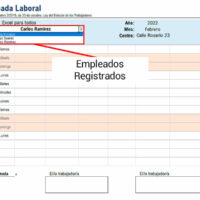 Registro jornada laboral Excel