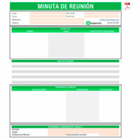 Formato de Minuta de acuerdos