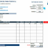 plantilla facturacion en excel