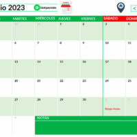 Calendario Perpetuo junio