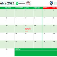 Calendario Perpetuo octubre