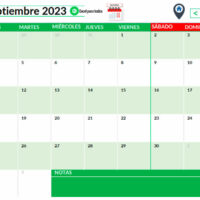 Calendario Perpetuo septiembre