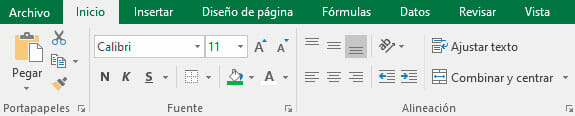 Opciones de personalización en Excel