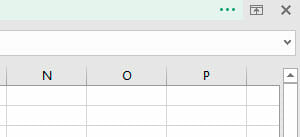 Opciones  puntos inferior derecho de la ventana de Excel