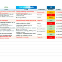 Plan de acción diagrama de Ishikawa en Excel
