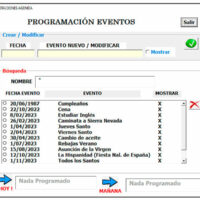 Calendario Agenda en Excel