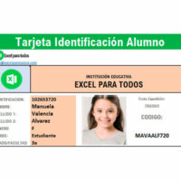 Credencial escolar para llenar
