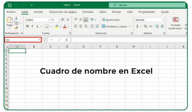Cuadro de nombres en Excel