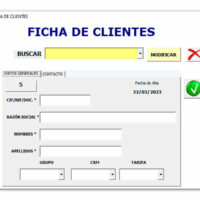 Plantilla Ficha de cliente en Excel