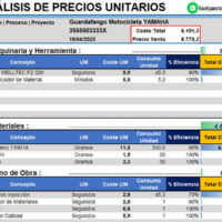 Análisis de Precios Unitarios en Excel