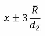 Formula grafica X - R