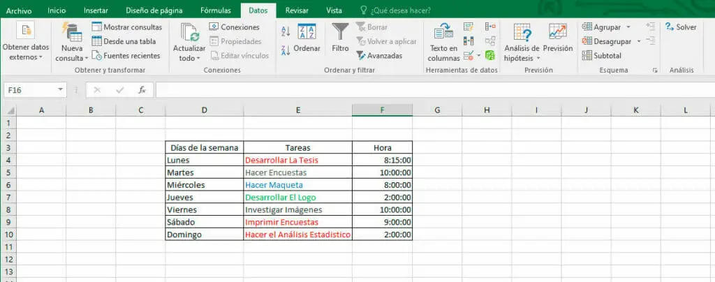 Ordenar un rango de celdas dentro de un rango mayor en Excel