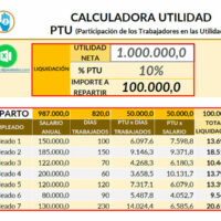 Calculadora de reparto de utilidades