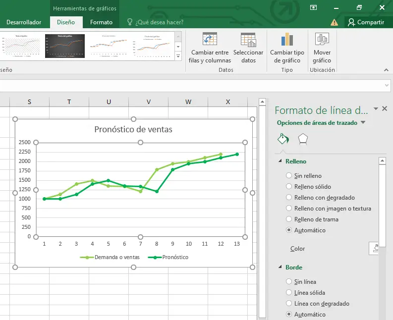 Calcular la proyección de ventas en Excel paso 6