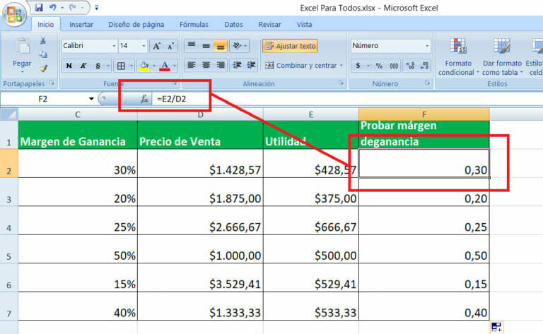 Margen de Utilidad: Qué es y cómo calcularlo | Excel Para Todos