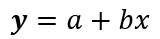 Ecuación de la regresión lineal simple