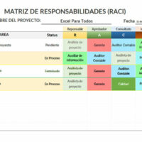 Modelo Matriz RACI