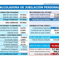 Calculadora de pensiones y jubilacion