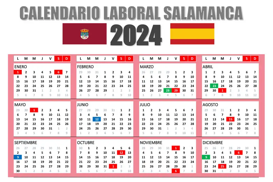 Calendario Laboral Salamanca 2024