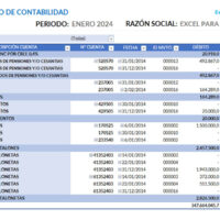 formato libro mayor de contabilidad