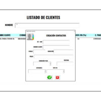 Modulo de clientes plantilla punto de venta en Excel