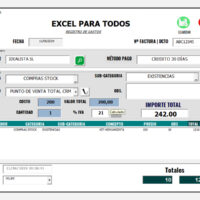 Modulo de gastos y compras - ERP en Excel