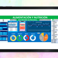 Plantilla de Alimentación y nutricción en Excel