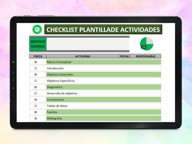 Check list en Excel