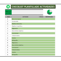 Checklist en Excel Plantilla