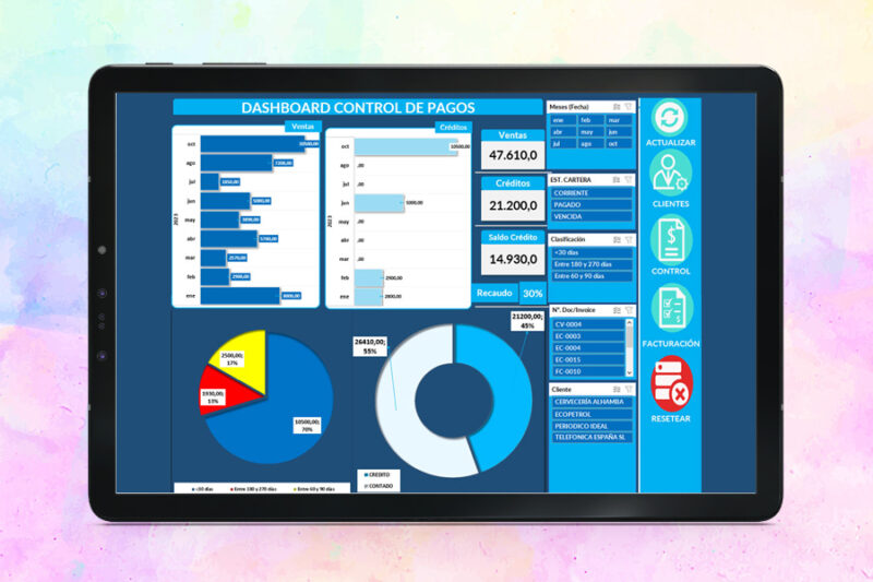 Control de pagos en Excel