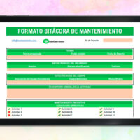 Formato Bitácora de Mantenimiento