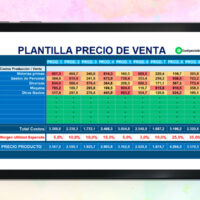 Plantilla para Calcular el Precio de Venta