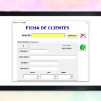 Ficha y registro de clientes