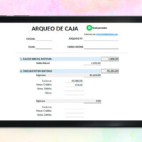 Formato Arqueo de Caja